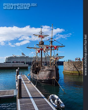 
                Hafen, Segelschiff, Funchal                   