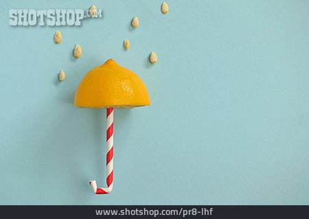 
                Regenschirm, Zitrone, Saurer Regen                   