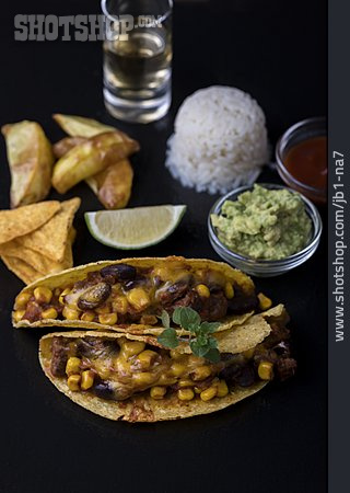 
                Mahlzeit, Taco, Mexikanische Küche, Guacamole                   