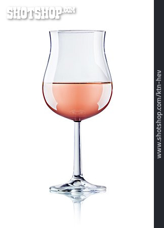 
                Wein, Weinglas, Rosé                   