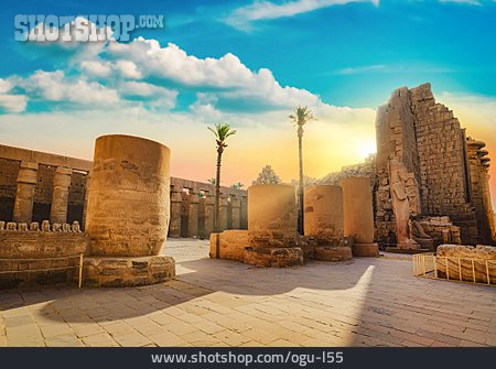 
                Luxor, Karnak-tempel, Tempelruine                   