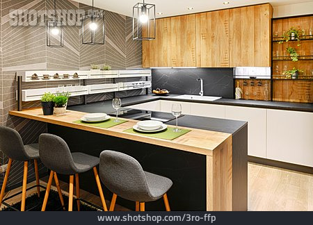 
                Holz, Modern, Küche                   