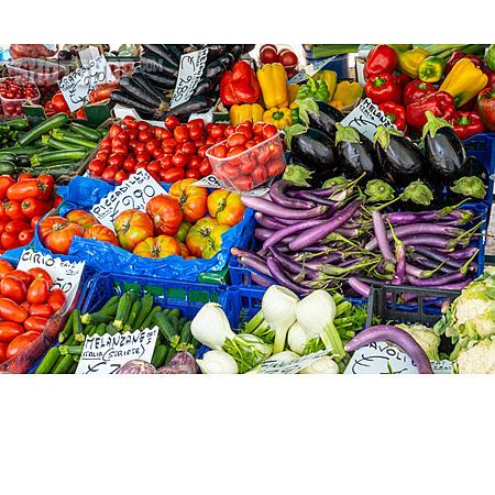 
                Gemüse, Marktstand                   