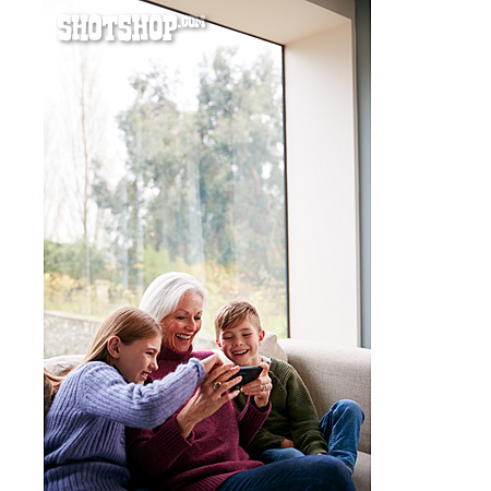 
                Grandmother, Home, Fun, Online, Grandchildren, Streaming                   