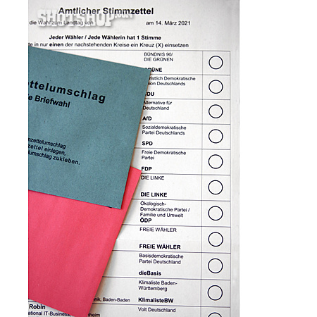 
                Briefwahl, Stimmzettel                   