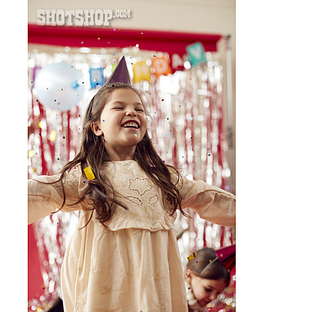 
                Mädchen, Glücklich, Party, Geburtstagskind                   
