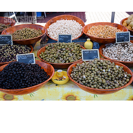 
                Oliven, Marktstand                   