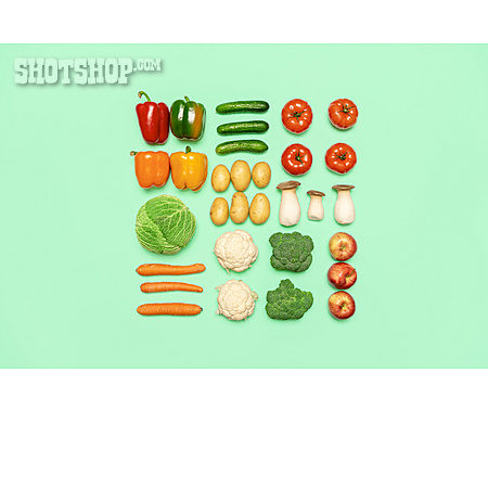 
                Gesunde Ernährung, Obst, Lebensmittel, Gemüse                   