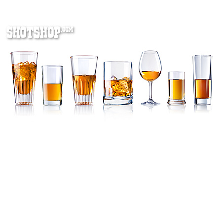 
                Alkohol, Branntwein, Glasformen                   