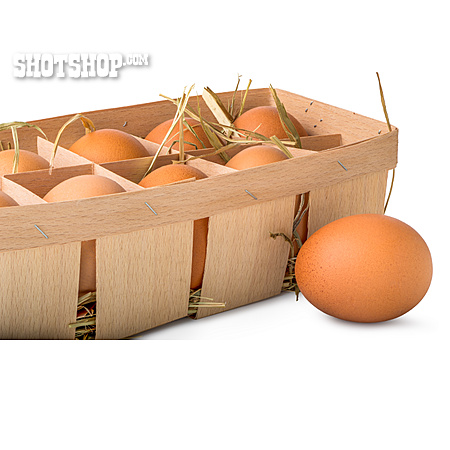 
                Korb, Hühnerei, Eierverpackung                   