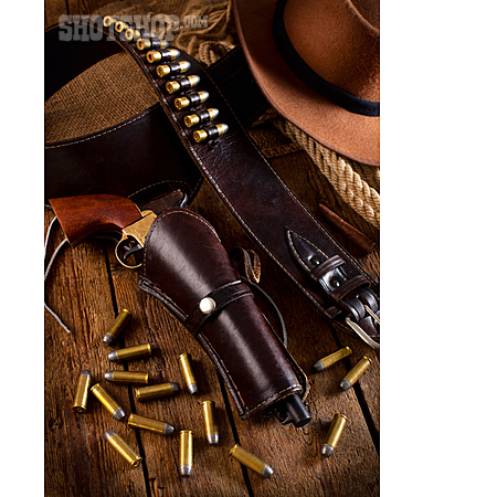 
                Revolver, Western, Munition, Wilder Westen, Munitionsgürtel                   