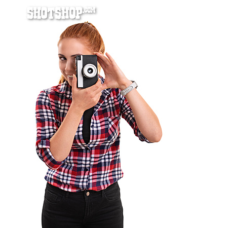 
                Young Woman, Photograph, Photo Camera                   