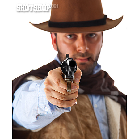 
                Schießen, Pistole, Zielen, Cowboy                   