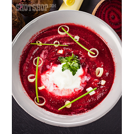 
                Suppe, Borschtsch, Rote-bete-suppe                   