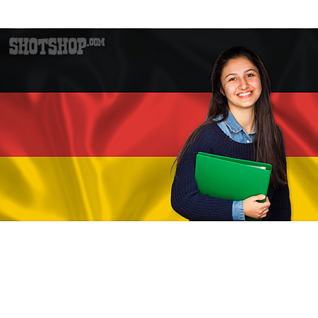 
                Deutschland, Studentin, Sprachkurs                   