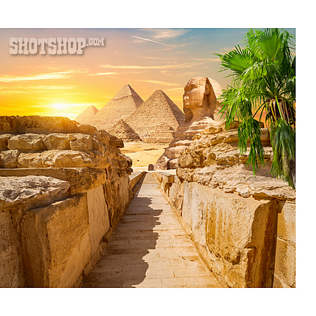 
                Archäologie, Sphinx, Pyramiden Von Gizeh                   