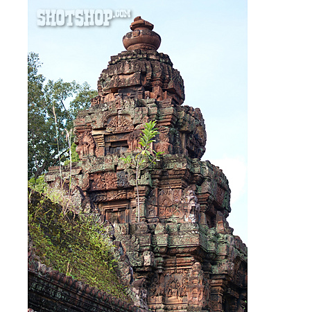 
                Archäologie, Banteay Srei, Tempelruine                   
