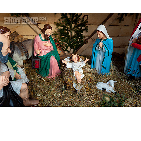 
                Weihnachtskrippe, Krippenfigur, Geburt Christi                   