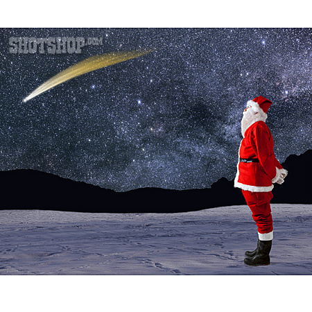 
                Christmas, Santa Clause, Shooting Star                   