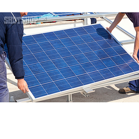 
                Solarzellen, Installation, Sonnenenergie, Solartechnik                   