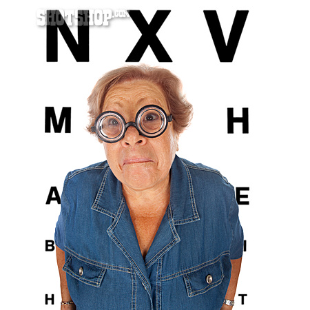 
                Buchstaben, Sehtestbrille, Augenoptik                   