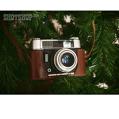 
                Retro, Weihnachtsgeschenk, Fotokamera                   