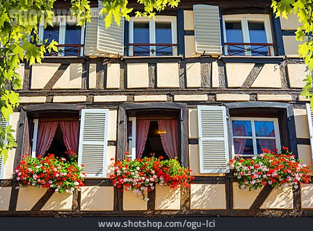 
                Fenster, Fachwerkhaus, Straßburg                   