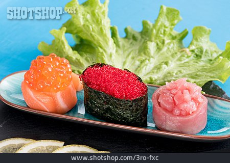 
                Sushi, Kaviar, Gunkan Maki                   