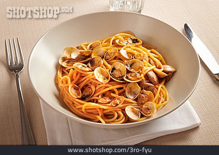
                Spaghetti, Venusmuscheln, Spaghetti Alle Vongole                   