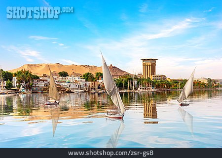 
                Nil, Assuan, Segelboote                   