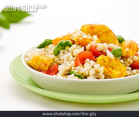 
                Mahlzeit, Meeresfrüchte, Reisgericht                   