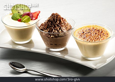 
                Dessert, Schokolade, Vanille, Pudding, Karamell, Flan                   