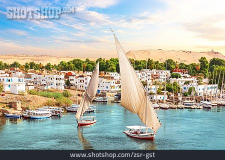
                Segelboot, Nil, Assuan                   