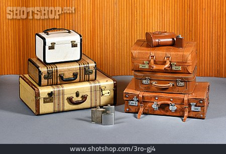 
                Koffer, Gepäck, Reisekoffer, Vintage                   
