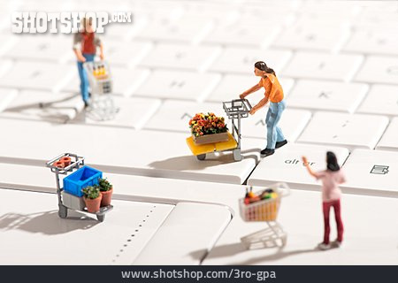 
                Einkaufen, Warenkorb, Einkaufswagen, Onlineshopping                   