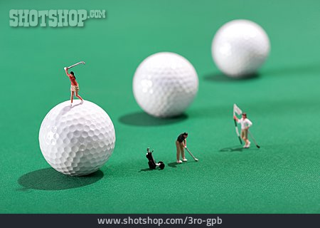 
                Golfplatz, Golfball, Golfspieler                   