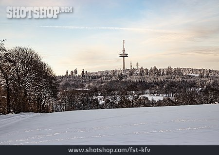 
                Winter, Fernmeldeturm, Hoherodskopf                   