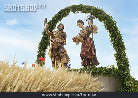 
                Heiligenfigur, Leonhardifahrt, Notburga, Isidor                   