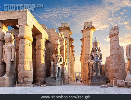 
                Archäologie, Tempelanlage, Luxor-tempel                   