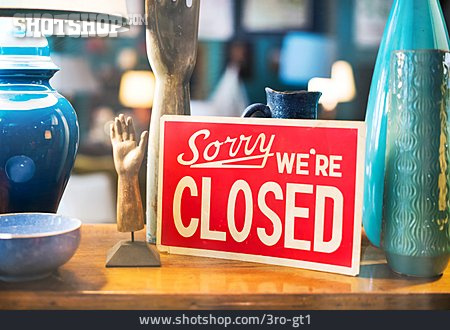 
                Geschlossen, Sorry, We Are Closed                   