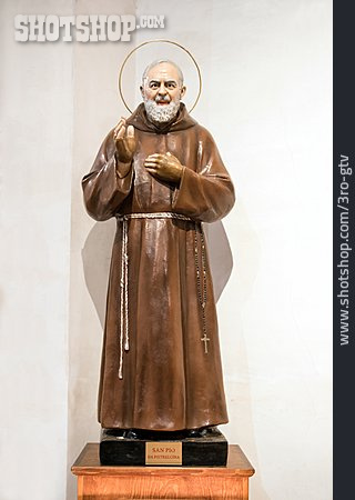 
                Skulptur, Pater Pio, Christliche Kunst                   