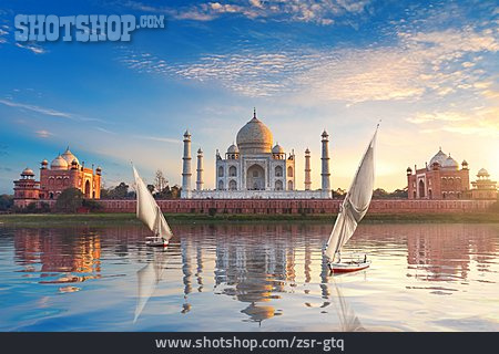 
                Taj Mahal, Agra, Yamuna                   