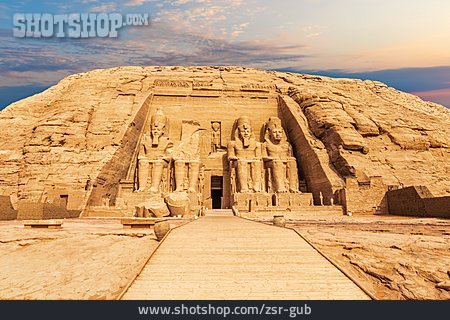 
                Archäologie, Felsentempel, Tempel Von Abu Simbel                   