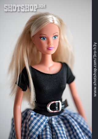 
                Blonde Haare, Puppe, Barbie                   