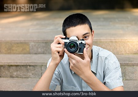 
                Teenager, Fotografieren, Fotokamera                   