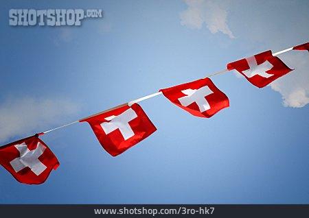 
                Nationalflagge, Girlande, Schweizer Flagge                   