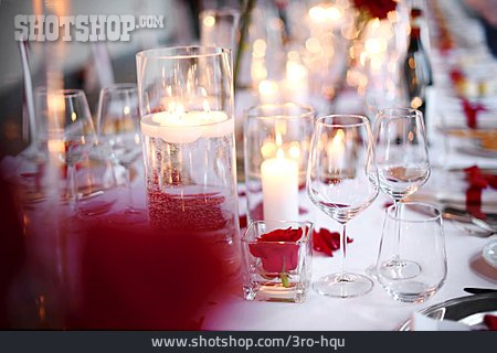 
                Kerzenlicht, Festlich, Tischgedeck                   