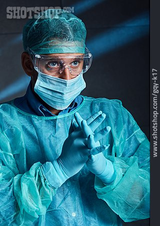 
                Chirurg, Op-bekleidung, Bereit                   