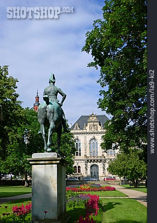 
                Equestrian Sculpture, Schlossgarten, Merseburg Castle                   