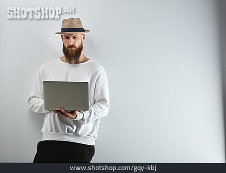 
                Mann, Laptop, Online, Hip                   